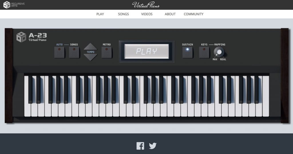 Virtual Piano by Recursive Arts - Scuoladimusica.org