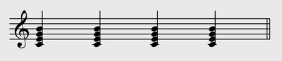 Gli arpeggi - A metà tra melodia ed armonia - esempio di accompagnamento