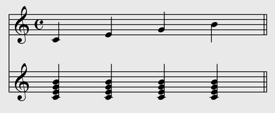 Gli arpeggi - A metà tra melodia ed armonia - esempio 1